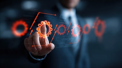 Incident management, business technology concept. Operational excellence in IT operations. Process of efficiently identifying, diagnosing and resolving unexpected problems that occur in IT systems.