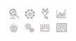 © Sazid - Collection of hand drawn business icons representing strategy analytics marketing and development concepts vector
