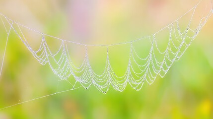 radial. Dew drops in a circular pattern along delicate spider web threads. wildlife magazines, conservation campaigns, designed for wildlife conservation campaigns, supports conservation.