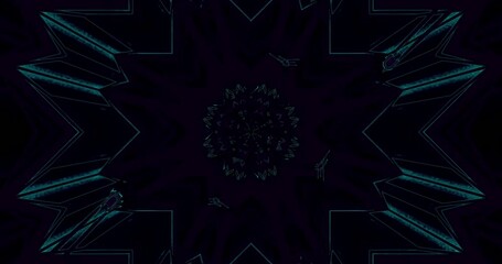Wall Mural - This seamless looping tunnel video showcases dynamic geometric shapes and flowing movements, producing an engaging visual experience perfect for screensavers or backdrops.