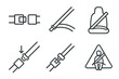 © Zahar - Seatbelt safety symbols: buckle icons, fastening, and warning signs
