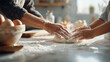 © Olena - Grandmother and grandchild baking together in a cozy kitchen setting. A heartwarming scene of intergenerational connection and the joy of cooking together