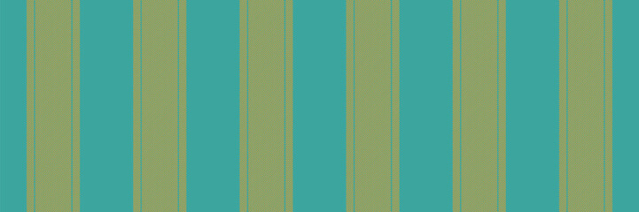 Couch background lines vector, mixed fabric texture vertical. Linen pattern stripe textile seamless in teal and amber colors.