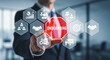 © Visual Verse - Professional businessman interacting with modern digital interface, highlighting successful onboarding and team collaboration for business growth.