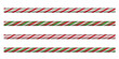 © Svitlana Tolmach  - Candy cane striped peppermint borders in festive colors. Winter decoration.