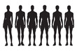 © Aziz - Man and woman silhouette vector illustration of human figures