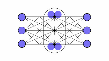 machine learning concept vector art 