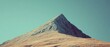 © acilll - Majestic mountain peak against teal sky nature landscape photography