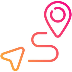 Wall Mural - navigator gradient line icon