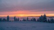 © TheWaterMeloonProjec - Winter sunset scene with cold snow and emotional beauty in the evening
