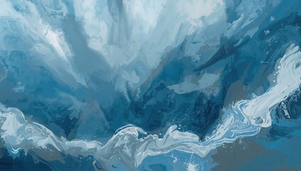 Wall Mural - Artistic depiction of a stormy sky, creative background artwork