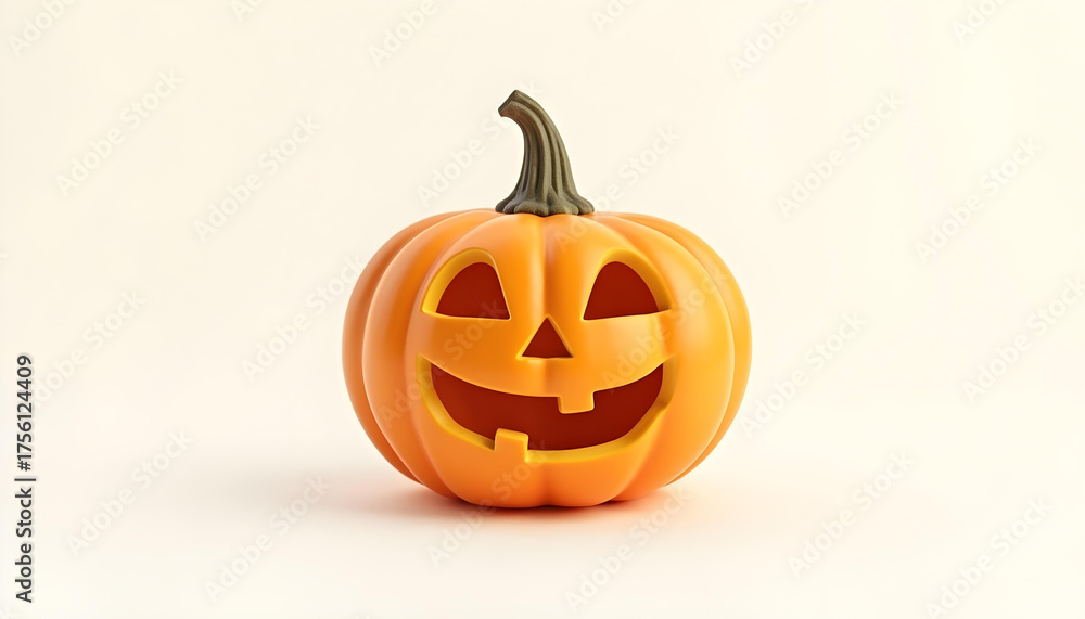 happy halloween pumkin jack o lantern isolated on white background ...