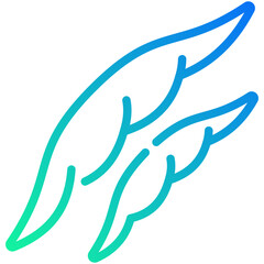 Wall Mural - snap peas gradient line icon