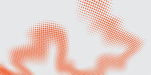 Wall Mural - Young woman in red vector illustration with a seamless geometric halftone pattern and earth symbol backdrop