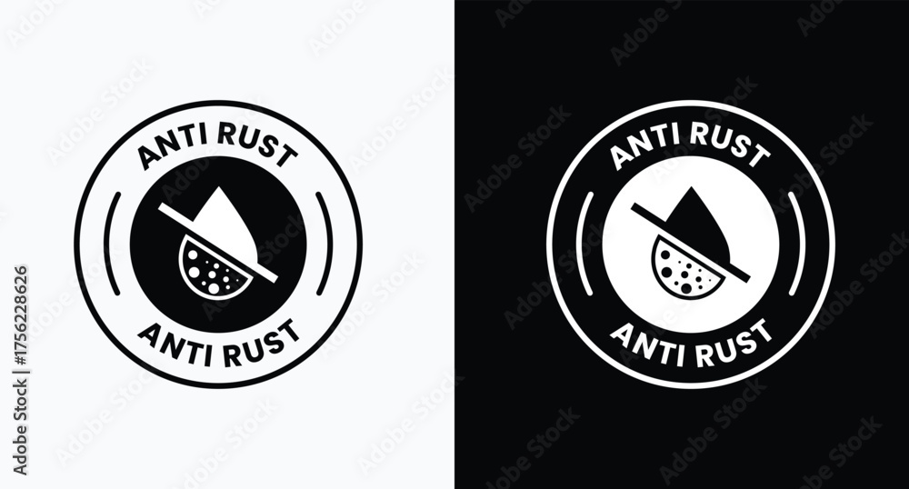 Anti rust icon design illustration. Anti oxidation sign, Rust resistant ...