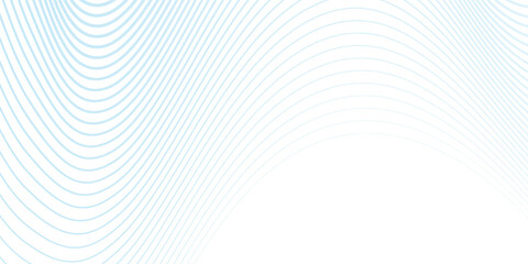 Wall Mural - Abstract blue smooth waves on white background. dynamic art science modern soft simple concept