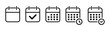 © Kaium007 - Callendar icon vector. Calendar planner icon collection. Reminder organizer event signs. Calendar notification icon. Business plan schedule.