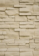 © qunoo - [Generative AI] 베이지색의 얇은 돌(석재)을 쌓은 벽 텍스처 배경