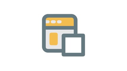 Wall Mural - Duplication Icon Representing Digital Cloning or Software Copying