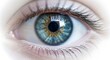 © Anggoro - Close-up of a Captivating Blue Human Eye, Detailed Iris