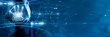 © Theyone - Businessman hand hold text solutions, business strategies, technology-driven results, operational efficiency, customized innovation, client satisfaction, and sustainable success models.