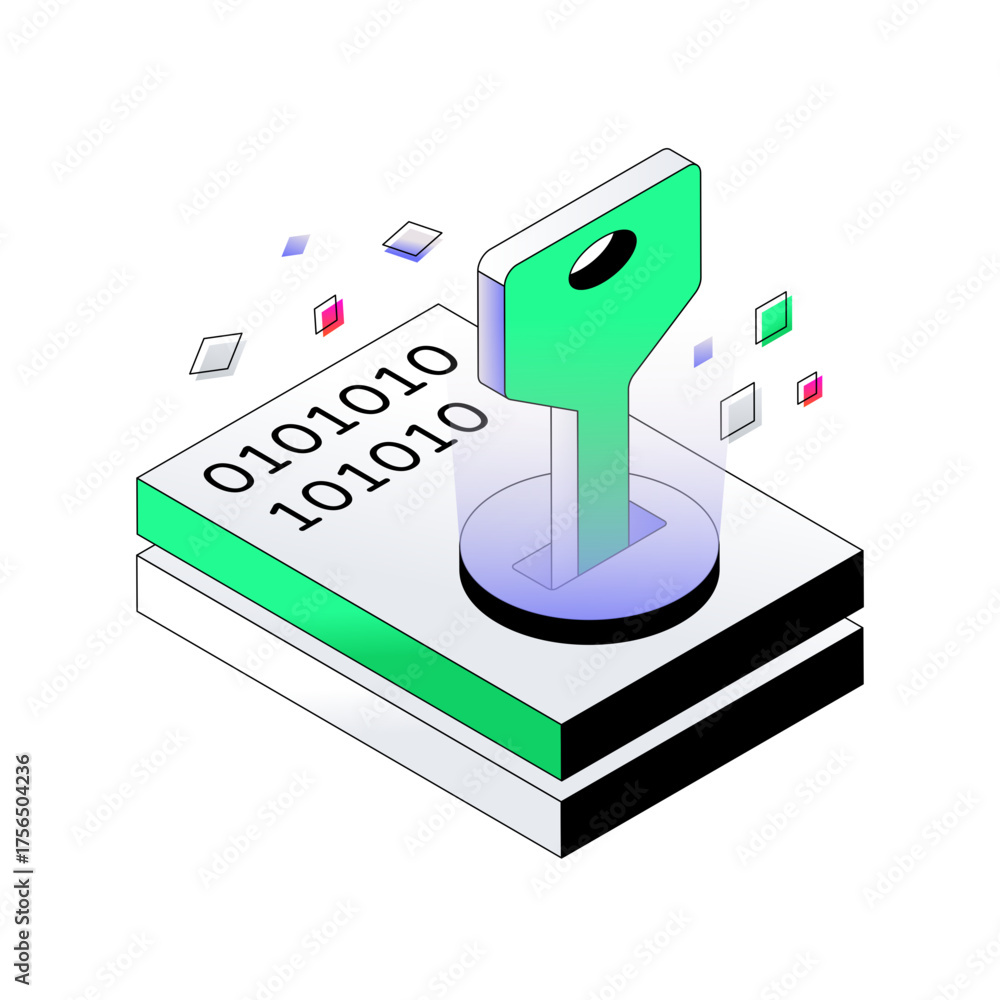 เวกเตอร์ Stock Editable design icon of decrypt file | Adobe Stock