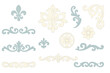 © PerfectPhoto - Vintage floral decorative elements, scrollwork and fleur-de-lis set