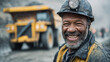 © benjamin - A smiling coal miner embodies strength, resilience, and pride, his face reflecting the harsh realities and unwavering spirit of his profession.