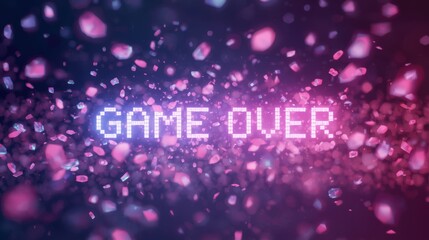 Game over wallpaper design for developers digital art abstract environment futuristic viewpoint