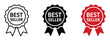 © MdNurul - Best seller icon vector. highlight top rated products, services, brand visibility symbol. vector illustration.