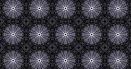 Wall Mural - This seamless looping tunnel video VJ loop creates a captivating visual experience. The intricate patterns move smoothly, providing an immersive and relaxing atmosphere for any setting.