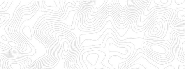 Wall Mural - Abstract topographic map background contour lines on white perfect for geographic or scientific presentations
