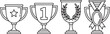 © NOYON_4513 - Trophy and Medal Icons Set Keywords: trophy, medal, award, winner, champion, first place