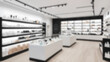 © Adi - Blurred background of a beauty skincare shop with a clean and luxurious look.