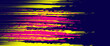 © Zayyan - Bold Sport Background with Neon Pink, Blue and Yellow Colors Brush Strokes in a Graffiti Style. Vibrant Sporty Abstract Background with Grunge Texture Design Elements
