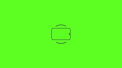 Mobile phone screen rotate arrow icon animation . Turn your Smartphone rotate device screen.