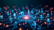 © seelok - Abstract, futuristic digital network featuring icons of various smart and renewable energy technologies like solar, wind, and smart grid systems, illustrating a connected power network.