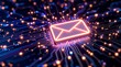 © CuteBee - Email marketing digital technology concept sending receiving messages communication network system