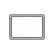 © kreshno - Simple rectangular frame outline vector graphic scalable illustration for design and decoration vector