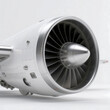 © Adobe Contributor - A close-up of a jet engine turbine showing detailed blades and metallic structure.