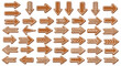 © flavia - Vector art of collection of gingerbread arrow cookies