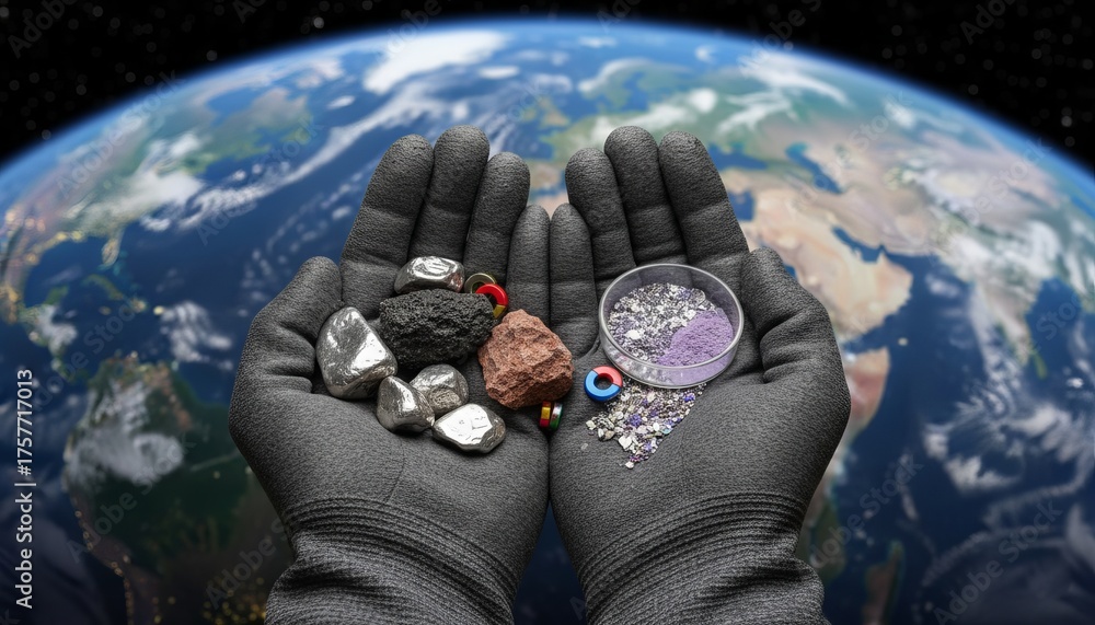 Rare earth metals and ore, scandium elements and rare earth elements ...