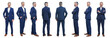 © New Africa - Full length portrait of man on white background, collage