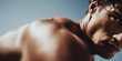 © dreamalittledream - Workout, exercise closeup of a man working out, negative space for copy, short focus, sweaty, fitness shot, bodybuilding, sculpting, weight lifting, cross fit, gym, training, minimalist, skin, body