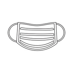 Naklejka na meble Medical Face Mask line icon