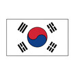 © HALEMA - The national flag of south korea, also known as the taegukgi, displayed prominently on a transparent background