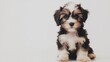 © Famili barokah - Puppy sits on a plain background; suitable for pet content or adverts