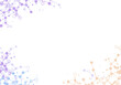 © AndrianR - Abstract Gradient Molecular Network Pattern with Interconnected Nodes and Lines in Purple Blue Orange Hues.