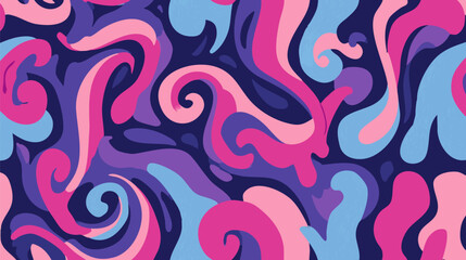 Wall Mural - colorful fluid abstract swirls pattern