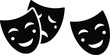 © Ammara - black theatre mask icon vector